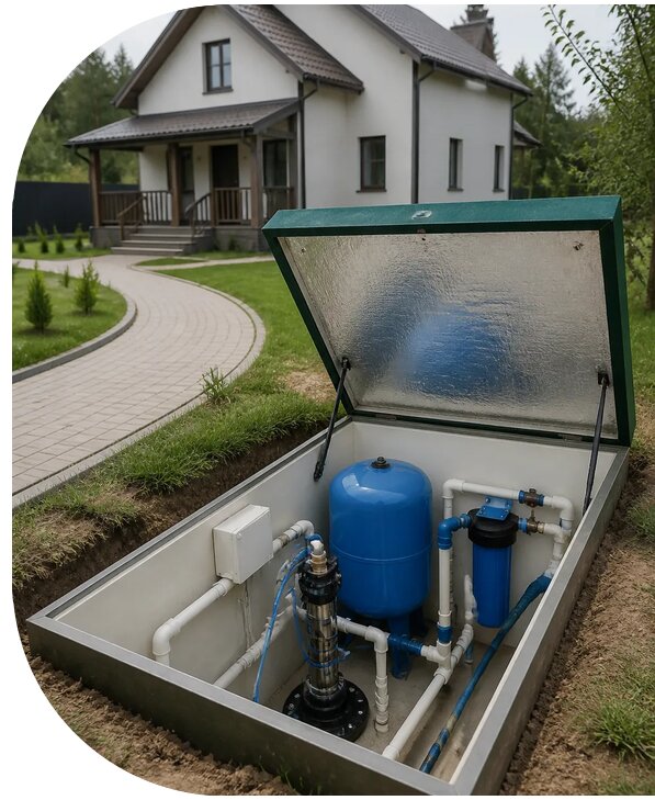 Автономное водоснабжение дома в Карасуке от 152355 р. | АПаруса-Кск